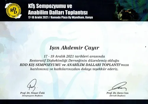 Dr. Işın Çayır - Certificate 2