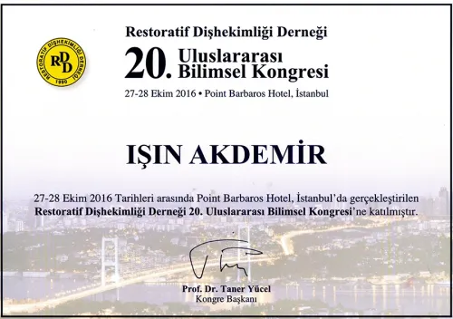 Dr. Işın Çayır - Certificate 5