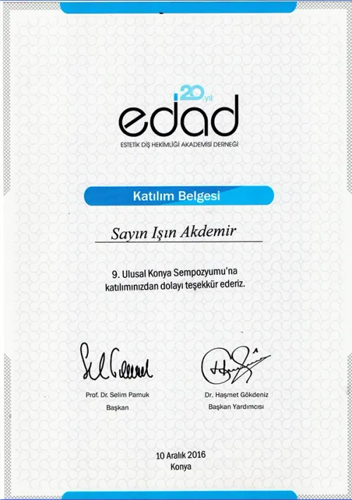 Dr. Işın Çayır - Certificate 10